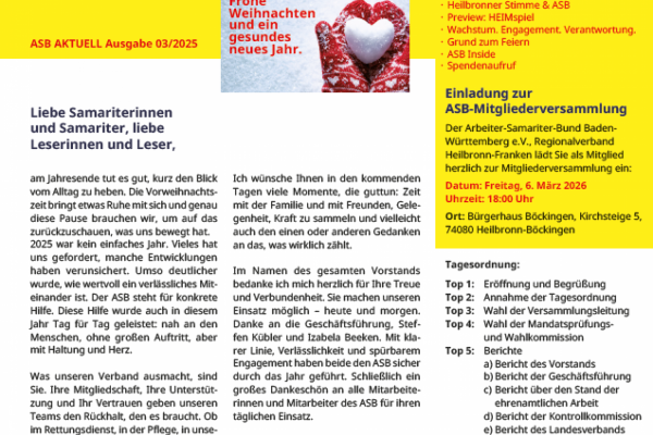 ASB AKTUELL 2025/03 ASB AKTUELL 2025/03